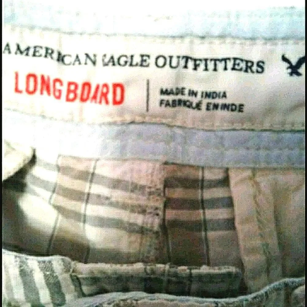 American Eagle Retro Longboard Grandpa Plaid Shorts Waist 33